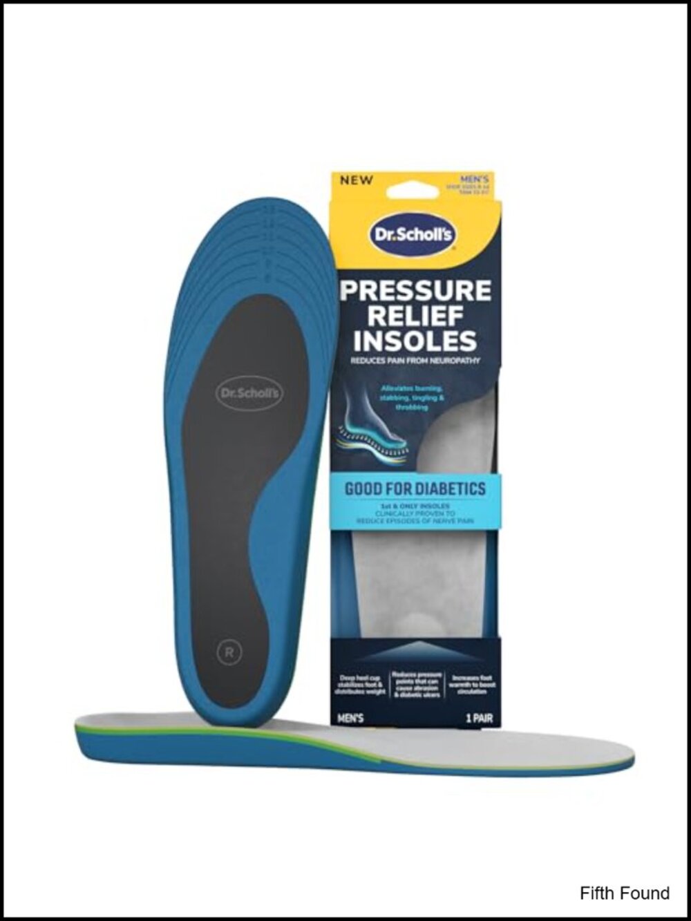 Pressure Relief Orthotic Insoles Men Neuropathy Shoe Inserts 8-14